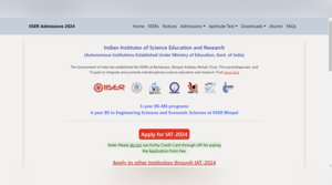 IISER Admissions 2024 Open for BS MS Programs on iiseradmissionin Apply by May 13