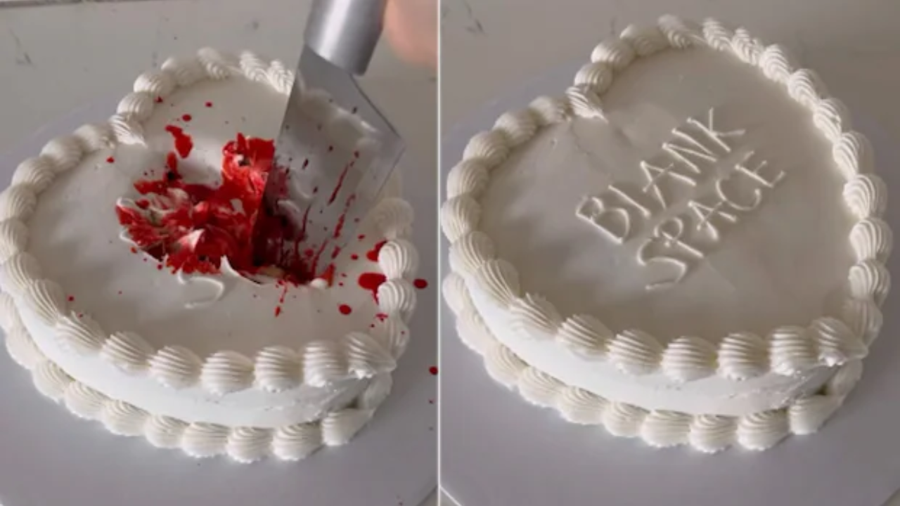 Viral Video: Baker Recreates Taylor Swift's Iconic 'Blank Space' Cake With Knife Stab & Fake Blood