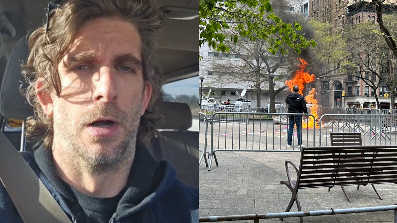 Max Azzarello set himself on fire outside trump trial