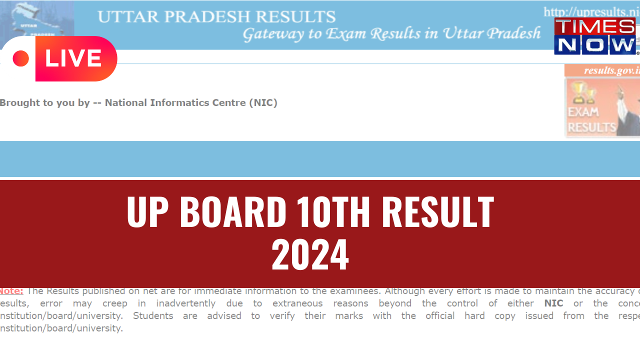 UP Board 10th Result 2024 Highlights: UPMSP Matric, High School Results Declared on upresults.nic.in