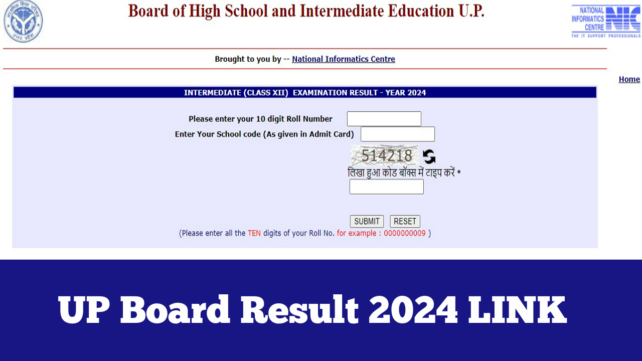 UP Board 12th Result 2024 Highlights UPMSP UP Board 12th Result RELEASED on upresultsnicin Know How to Check By Roll Number