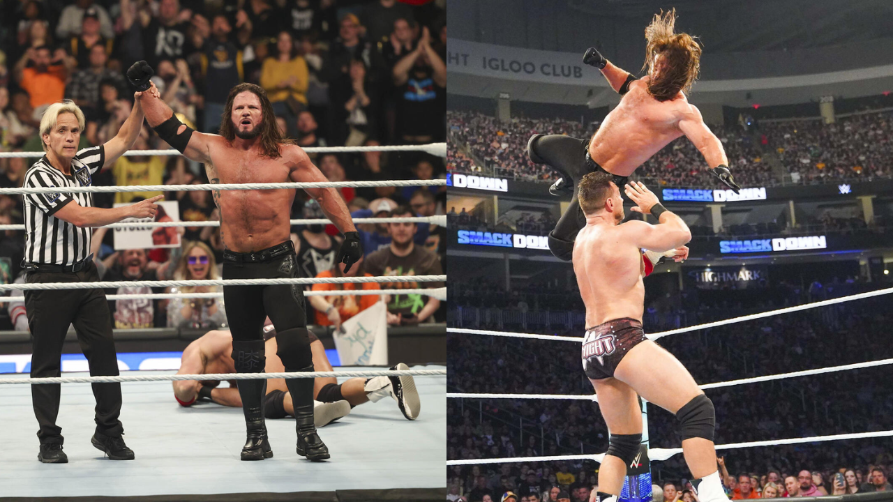 LA Knight vs AJ Styles