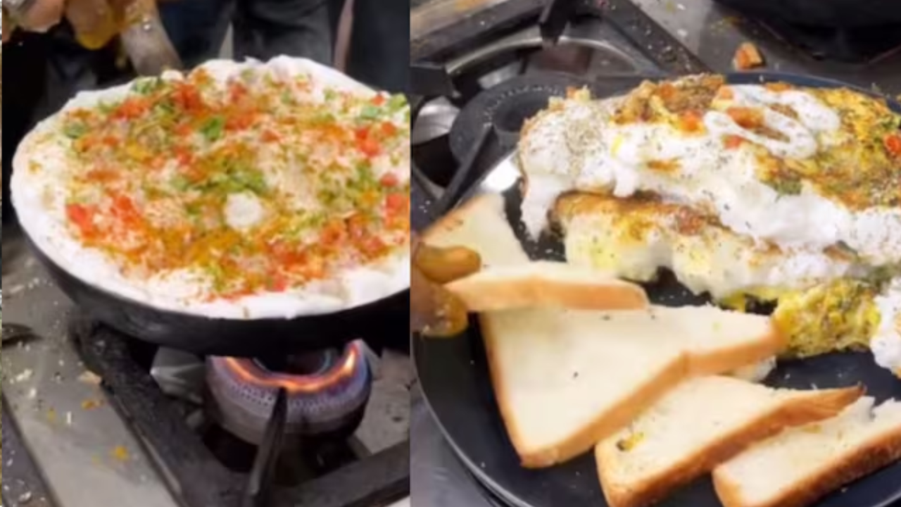 Viral Video: Delhi Vendor's Daulat Ki Chaat Omelette Horrifies Foodies. Watch