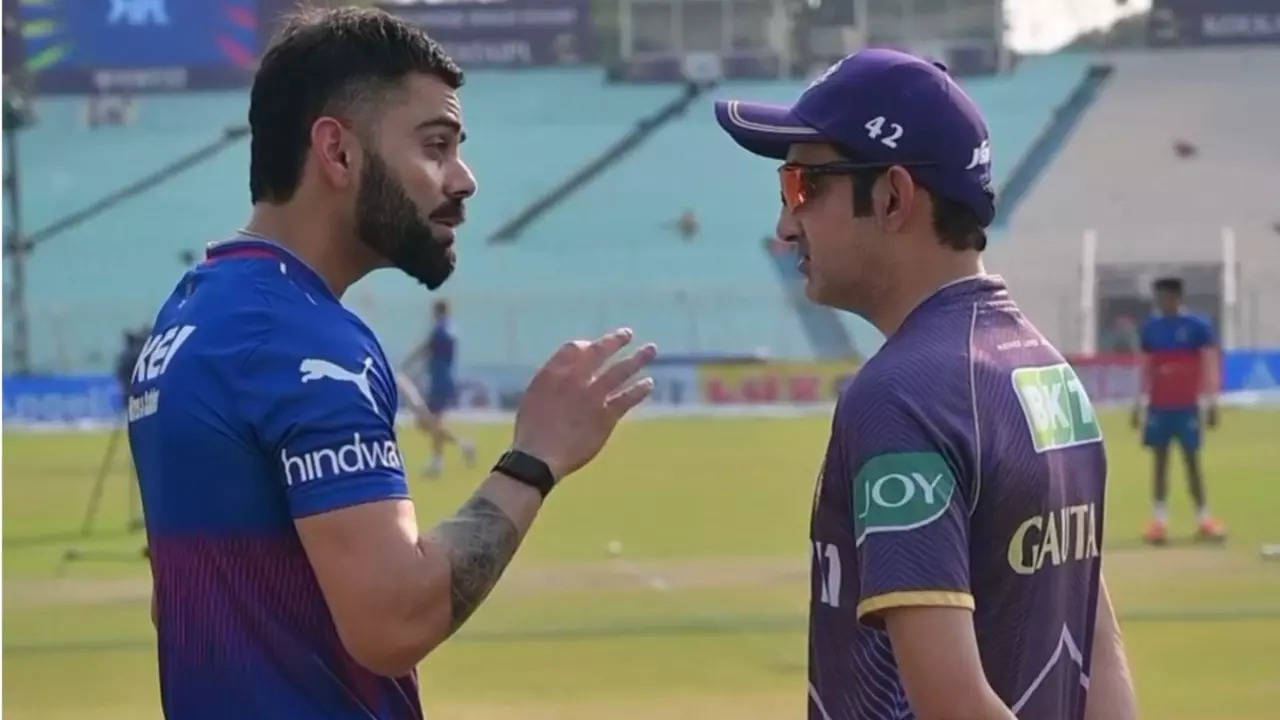 Virat Kohli And Gautam Gambhir's BROMANCE Goes VIRAL Ahead Of KKR vs RCB IPL 2024 Match : WATCH