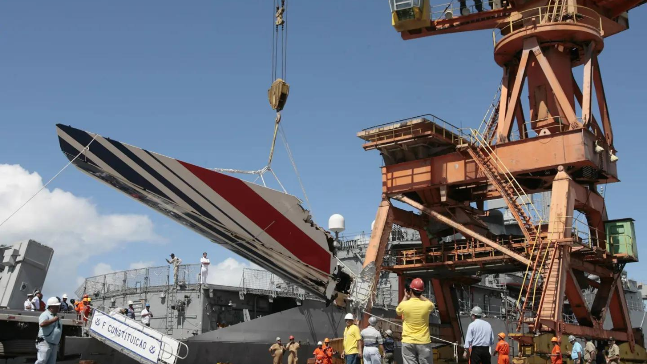 Debris Belonging To Air France Flight Being Unloaded In Port Of Recife