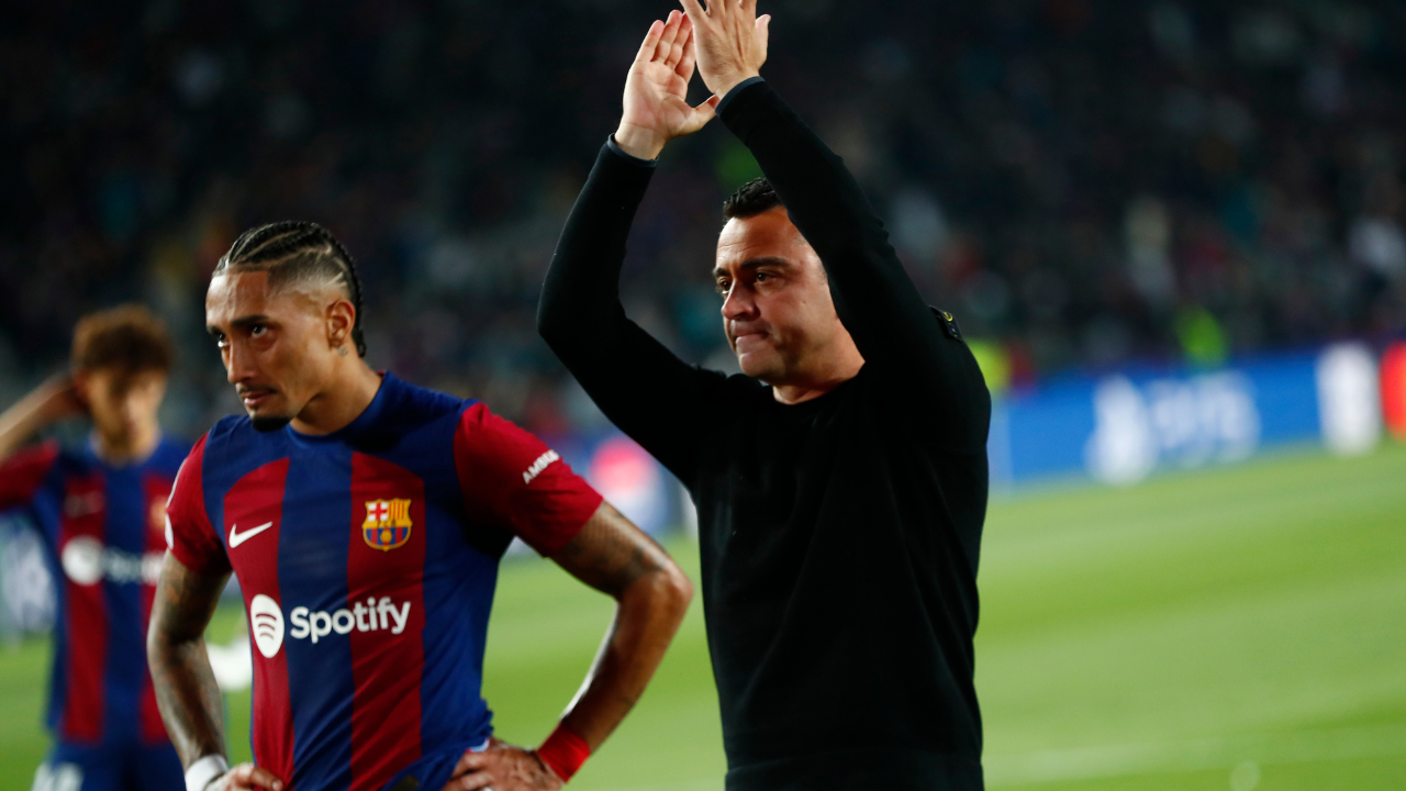 Xavi Hernandez and Raphinha