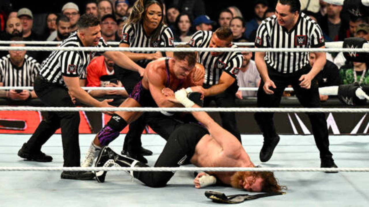 Chad Gable Attacking Sami Zayn