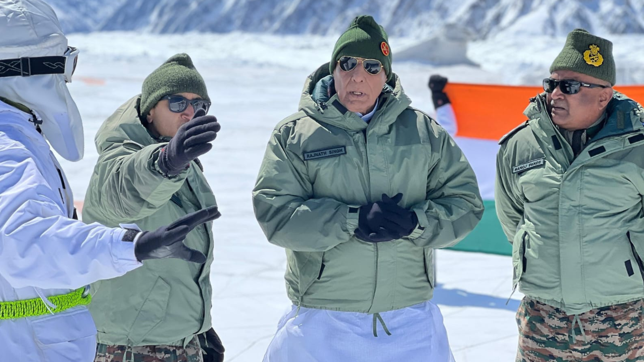 Defence Minister Rajnath Singh Visits Siachen