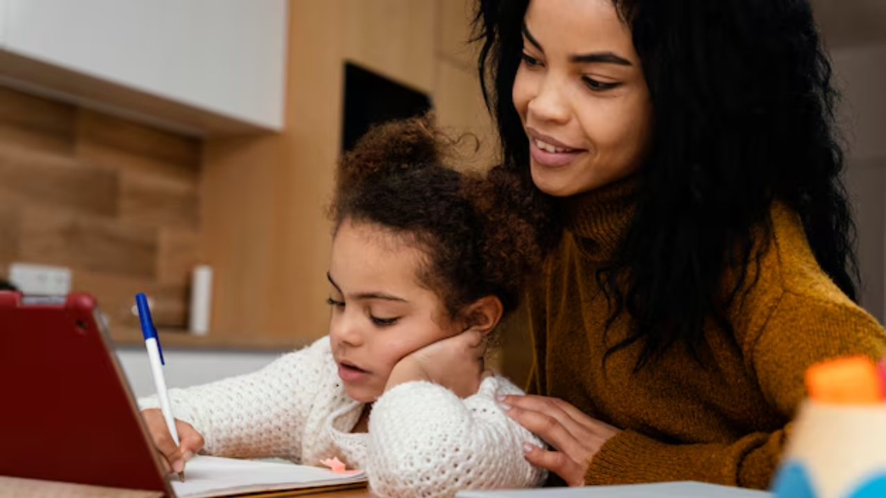 Kids Learning From Parents