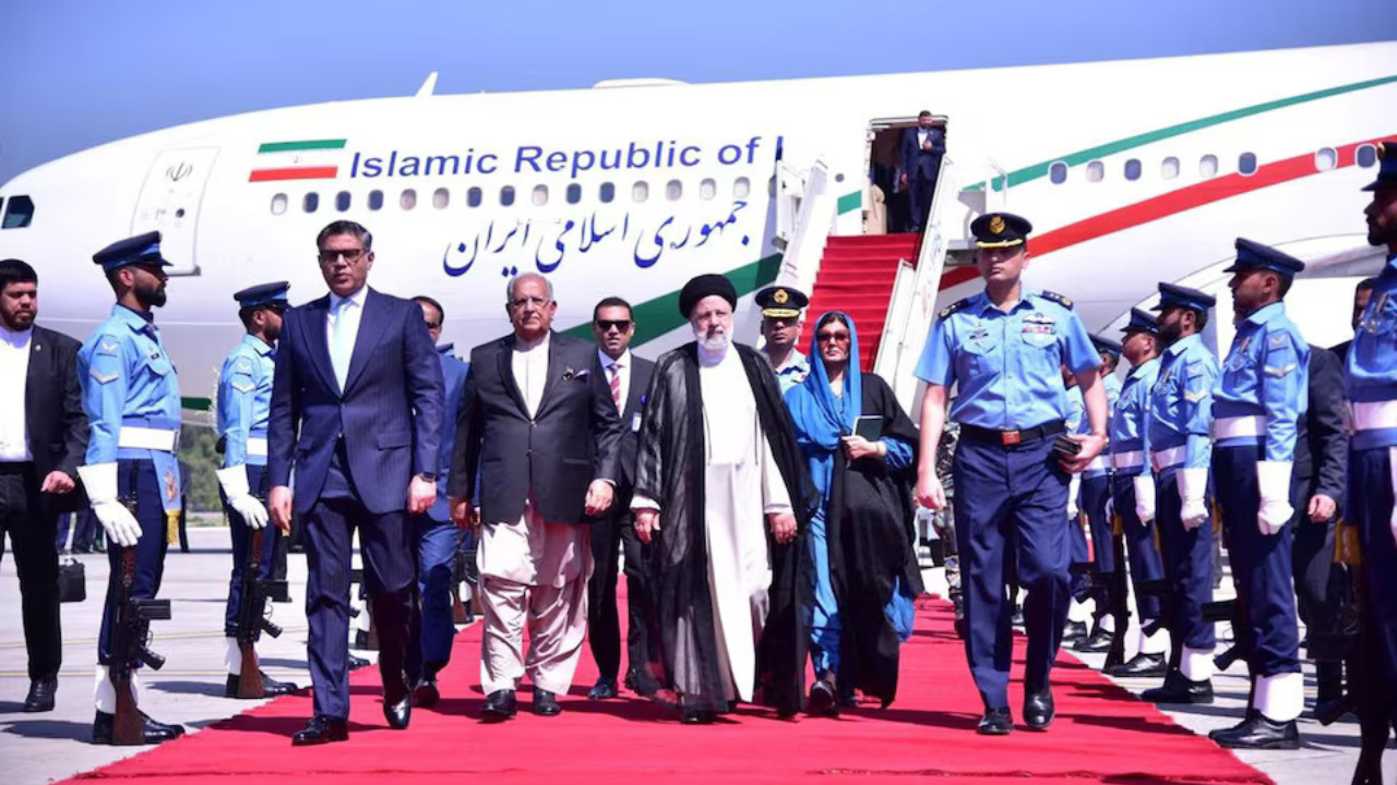 The Iranian President Ebrahim Raisi landed in Islamabad on Monday on a three-day official visit.