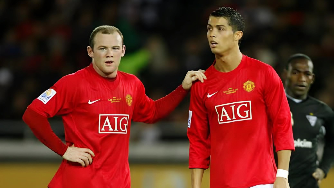 Wayne Rooney and Cristiano Ronaldo