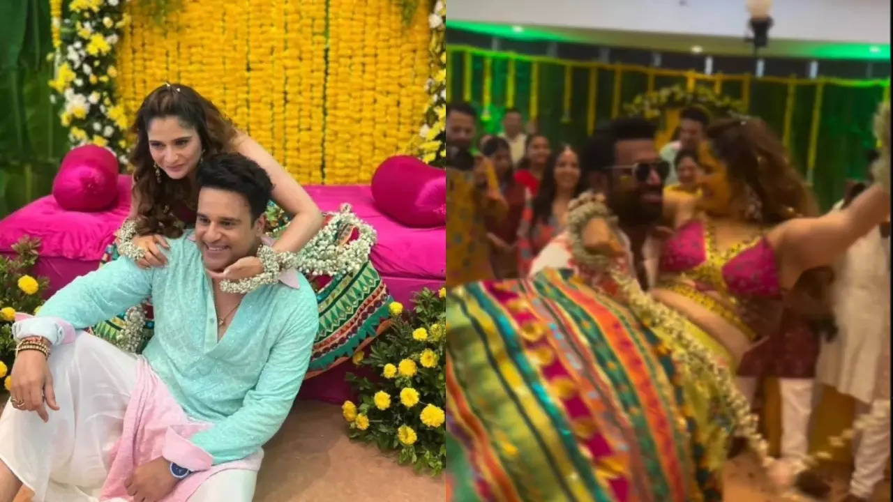 Inside Arti Singh's Haldi Ceremony: Bride-To-Be Dances Happily With Brother Krushna, Beau Dipak