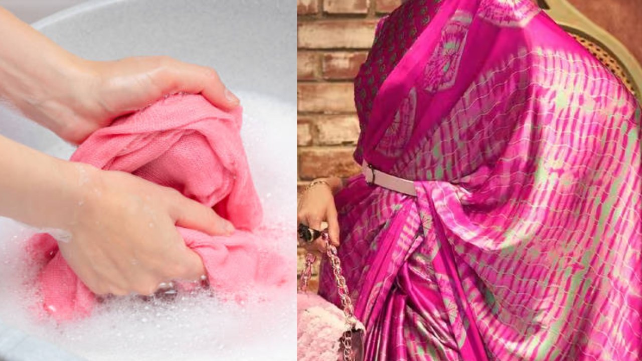 easy hacks to wash silk saree at  home