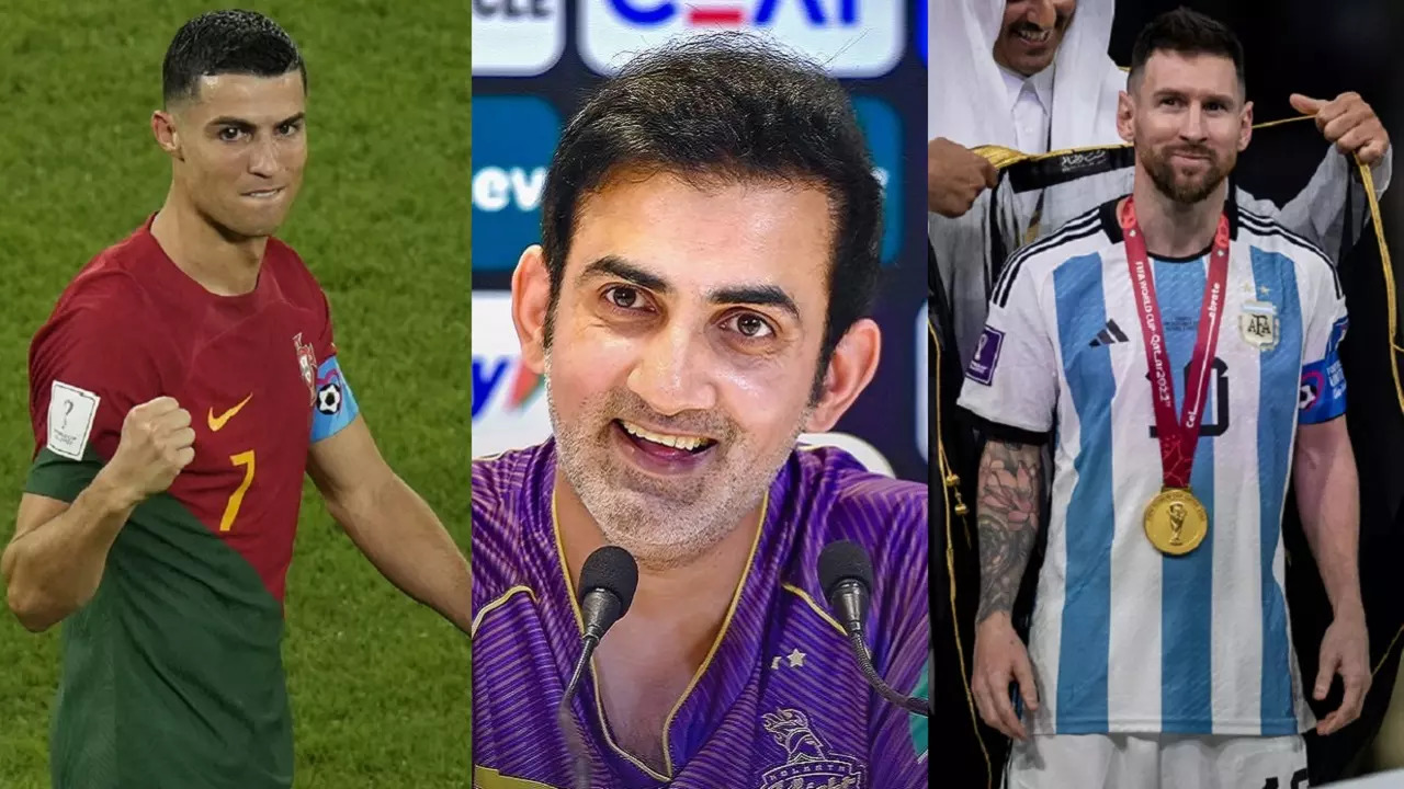 Gautam Gambhir picks better player between Lionel Messi and Cristiano Ronaldo