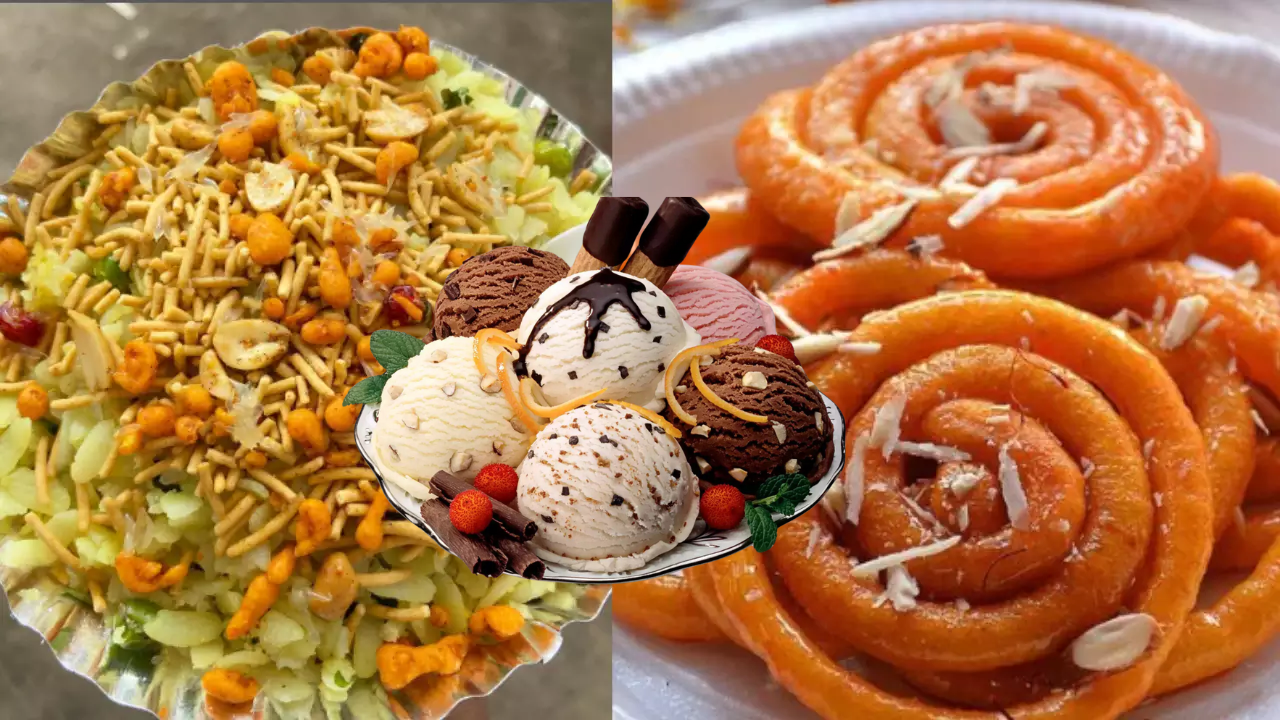 free poha jalebi ice cream