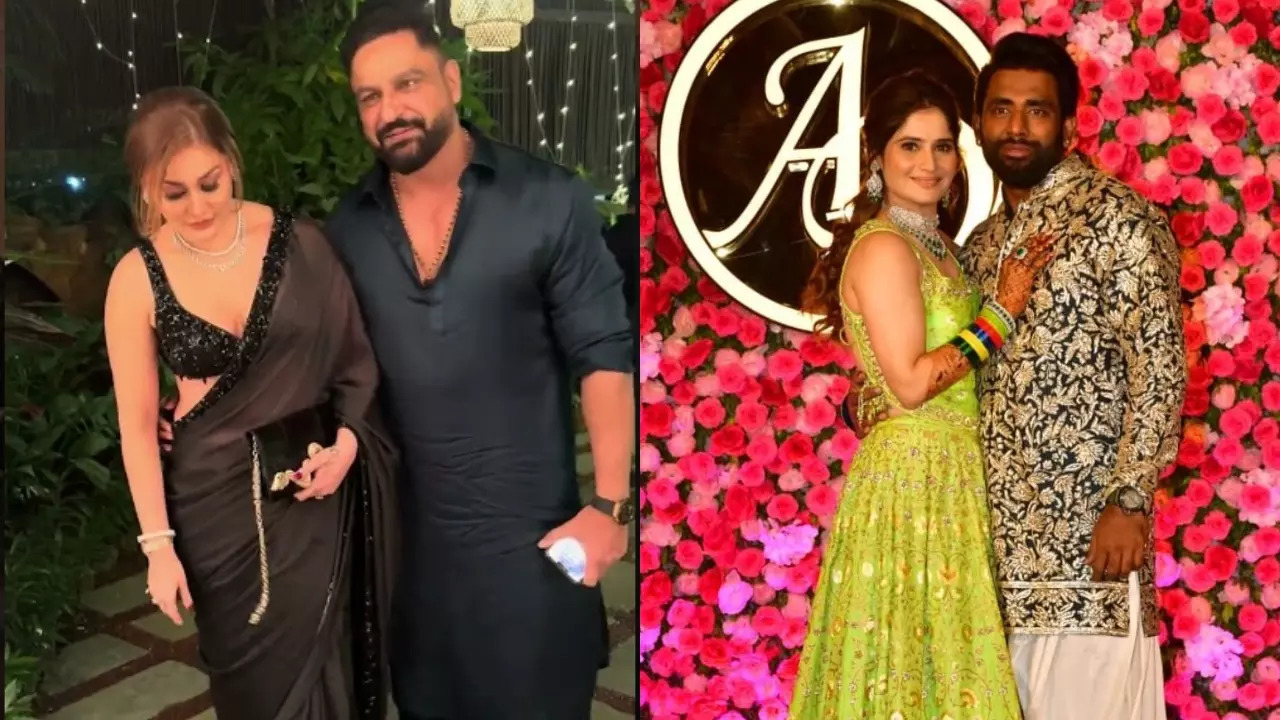 Oops! Shefali Jariwala's Saree Fiasco At Arti Singh-Dipak Chauhan's Sangeet Goes Viral