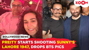 Preity Zinta commences shooting for Aamir Khan  Sunnys Lahore 1947 drops BTS pics from sets