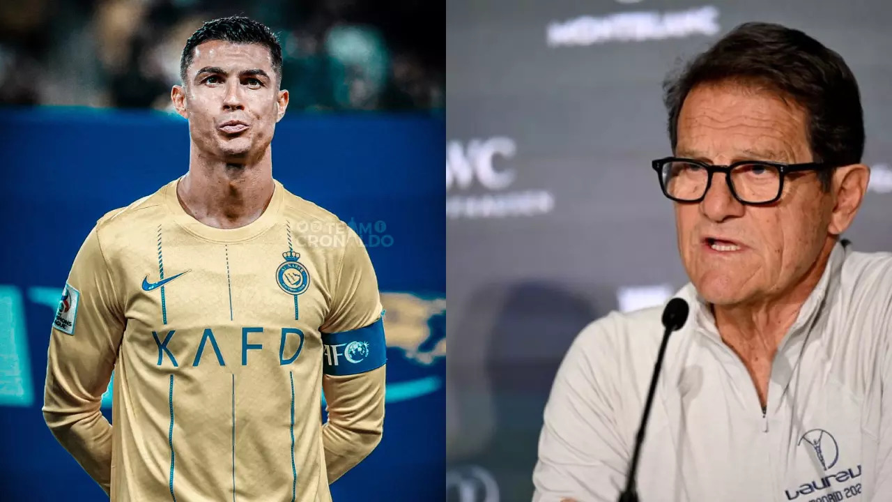 Fabio Capello and Cristiano Ronaldo