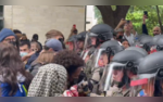University Of Texas Protestors Clash With Police In Riot Gear  WATCH