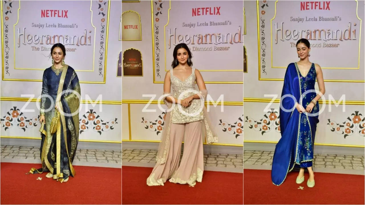 Sanjay Leela Bhansali Heeramandi Premiere in Mumbai: Salman Khan, Alia Bhatt, Ananya Panday, Rakul Preet Singh And More Bollywood Celebs Arrive In Style