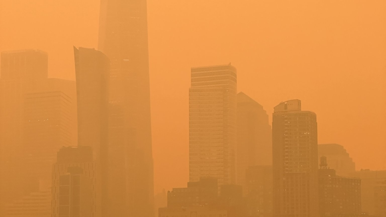 The sky turned apocalyptic 'orange' over Athens and other Greek cities on Tuesday.