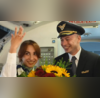 Love in the Air Pilot Proposes To Flight Attendant On Flight Video Leaves Netizens Smiling