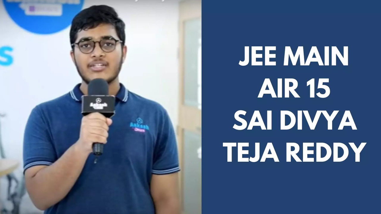 JEE Main Topper 2024 Sai Divya Teja Reddy From Telangana Secures AIR 15 ...