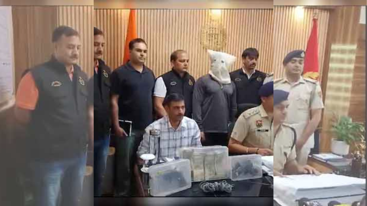 A man was arrested here on Tuesday for allegedly abducting a bank manager for a ransom of Rs 5 lakh.