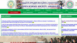 APOSS Results 2024 AP Open School SSC Inter Result Released on apopenschoolapgovin Direct Link