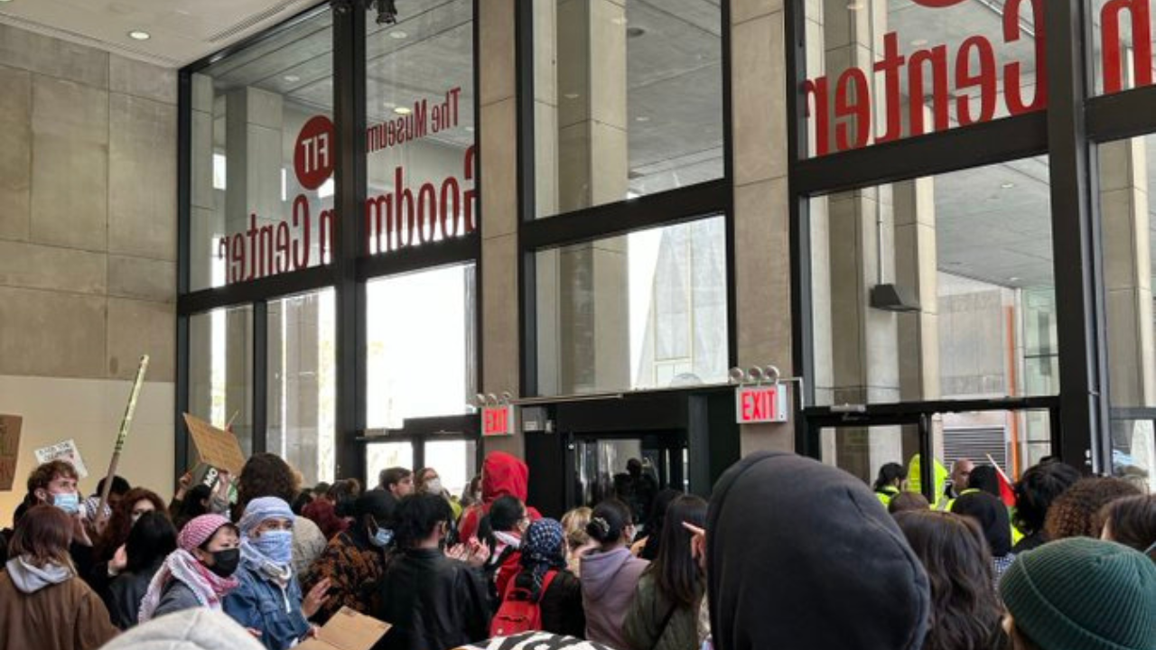 Anti-Israel protests at Fashion Institute of Technology