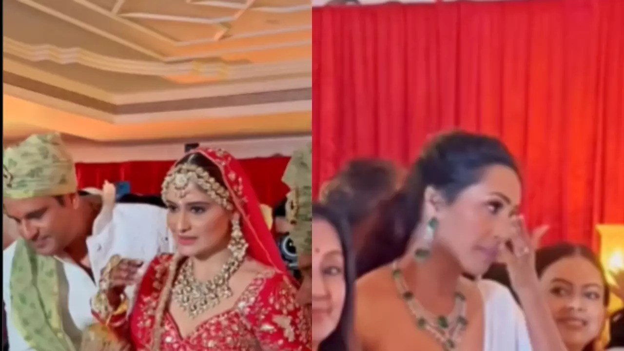 Arti Singh Walks Down The Aisle With Brother Krushna, Bhabhi Kashmera Shah Cries - Watch