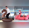 Viral Video Lifesize Chocolate Flamingo Floatie Looks Too Real  Too Good To Eat Watch