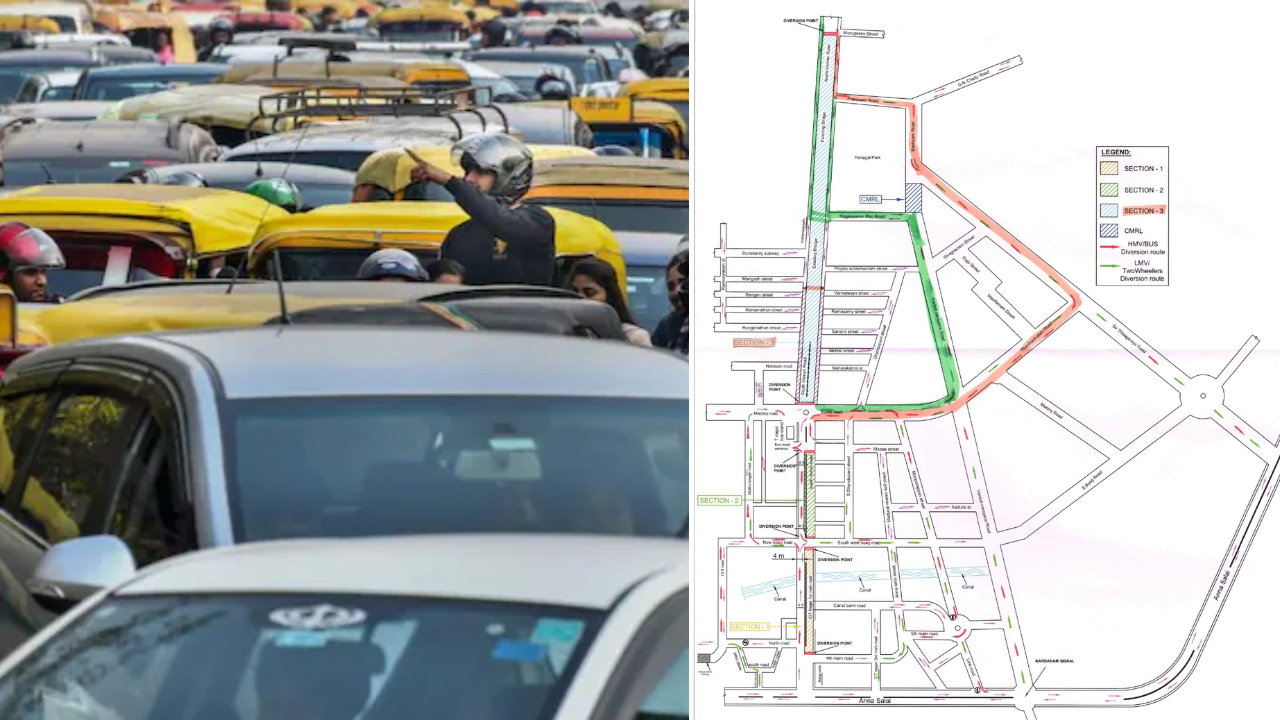 Chennai Traffic Diversions