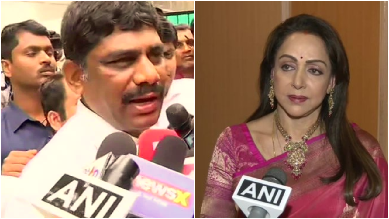 DK Suresh and Hema Malini