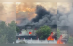 Massive Fire Breaks Out At Allwyn Pharma Company In Nandigama Shadnagar  VIDEO