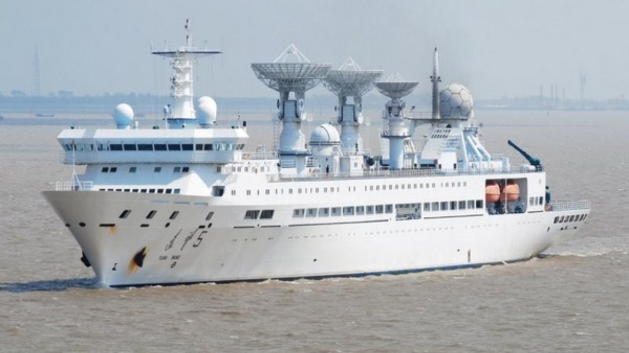 Two months after spending a week at different ports in Maldives, a Chinese 'Spy' ship is back in the waters of the country.