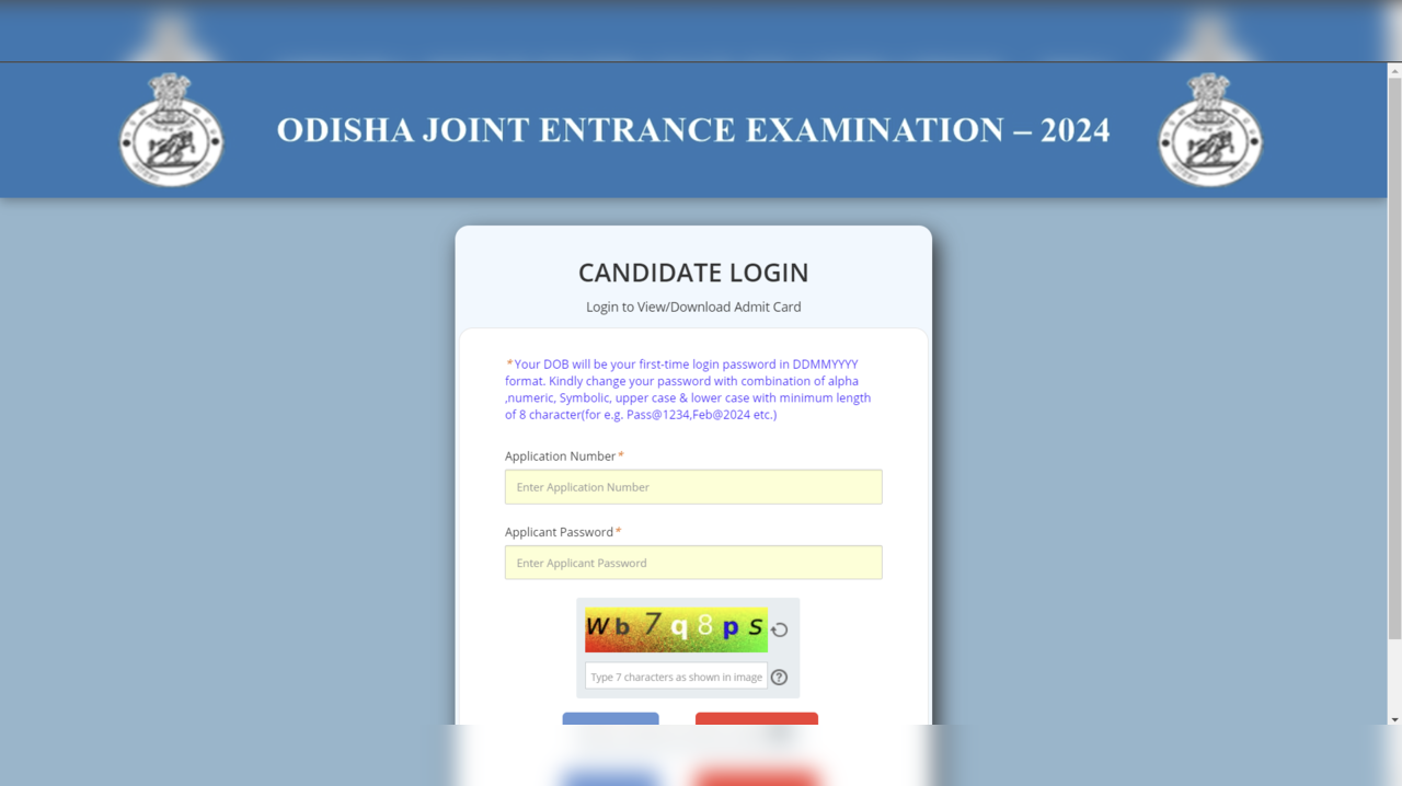 OJEE Admit Card 2024 Released on ojee.nic.in, Exam From May 6