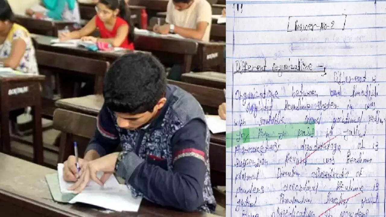 student wrote jay shriram in answer sheet