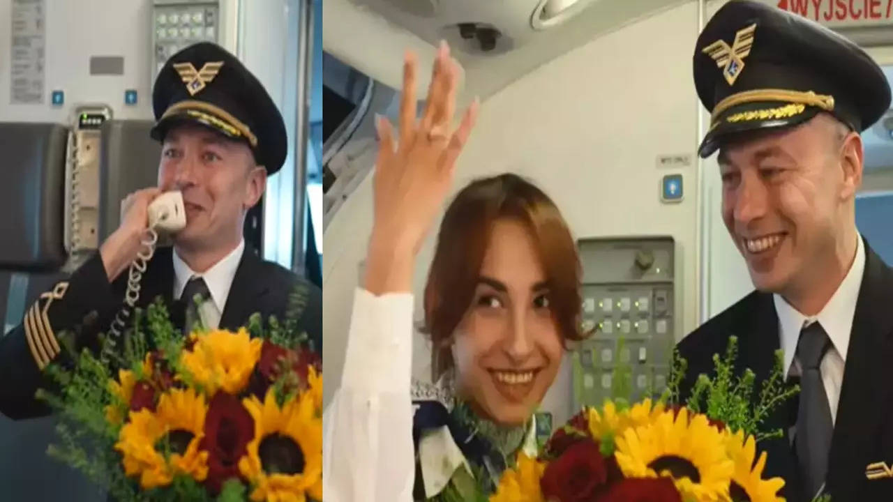 Pilot Purpoes Air Hostess in Plane Video (Photo: Facebook)