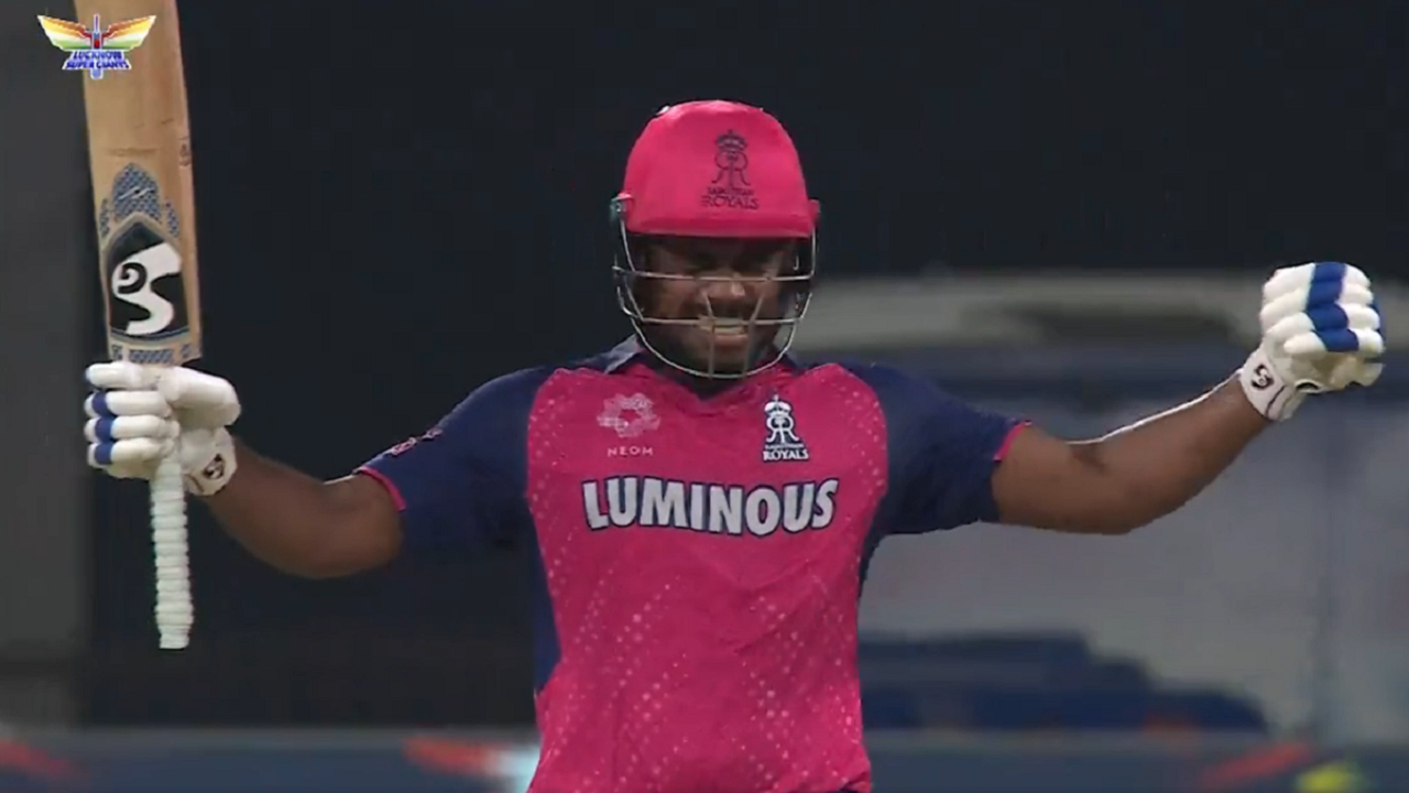 Sanju Samson's celebration after sealing Rajasthan Royals win against LSG goes viral