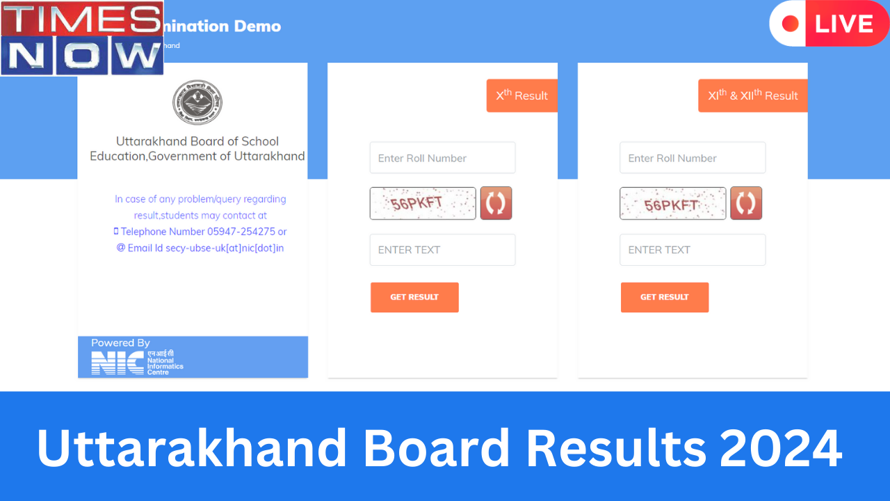 Uttarakhand UK Board Result 2024 Highlights DECLARED UBSE 10th 12th Results on ubseukgovin uaresultsnicin 8914 per cent students qualified 