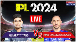 GT vs RCB IPL 2024 LIVE Cricket Score Saha Out Cheaply