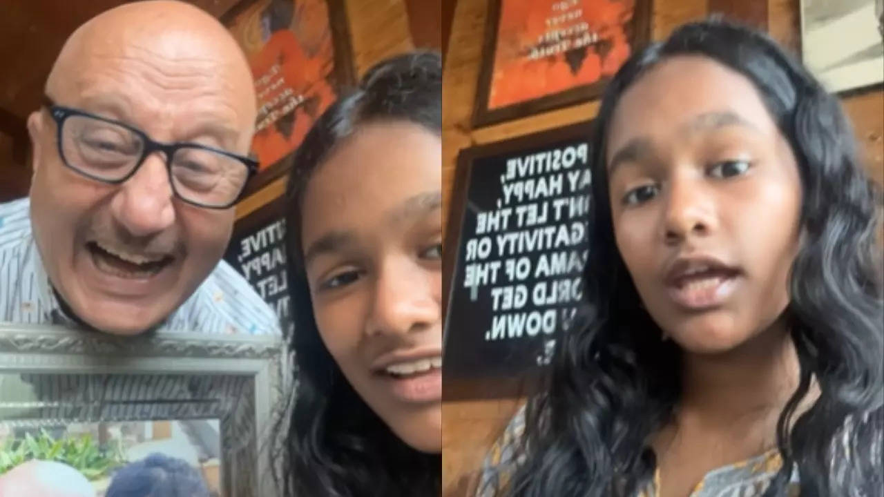 Anupam Kher shakes a leg with Satish Kaushiks daughter to Aati Kya Khandala fans react