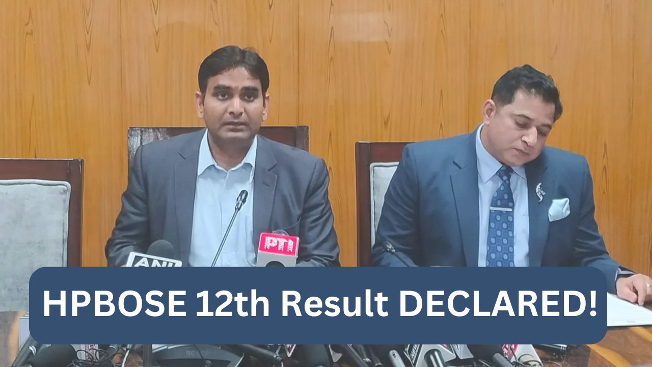 HPBOSE 12th Result DECLARED!