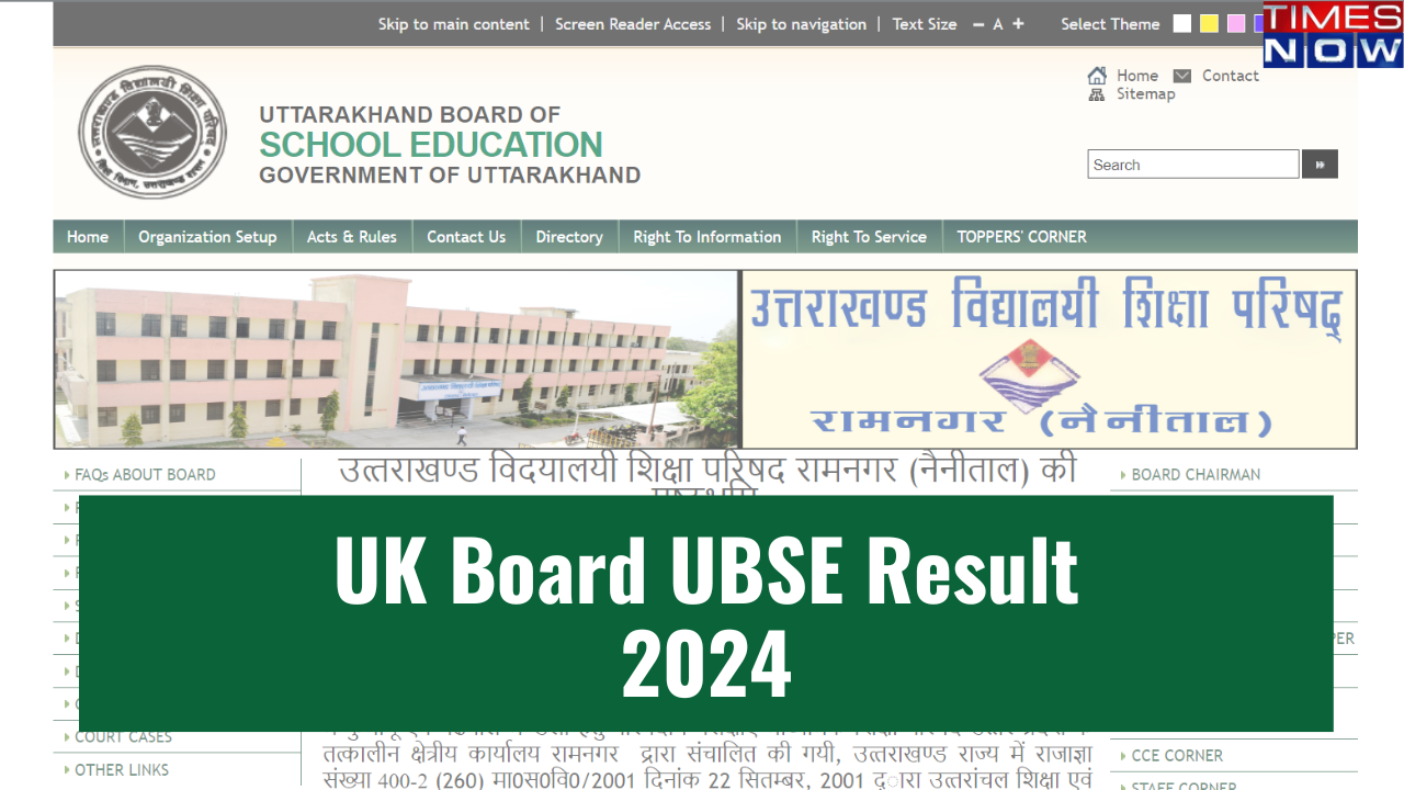 Uttarakhand Board Result 2024 Today