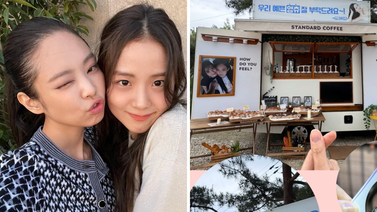 Blackpink's Jennie Surprises Jisoo With Luxurious Coffee Truck On Upcoming K-drama Influenza's Sets