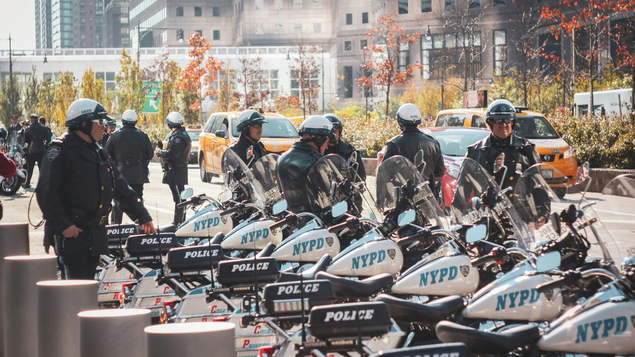 NYPD Officers At Columbia University Protests