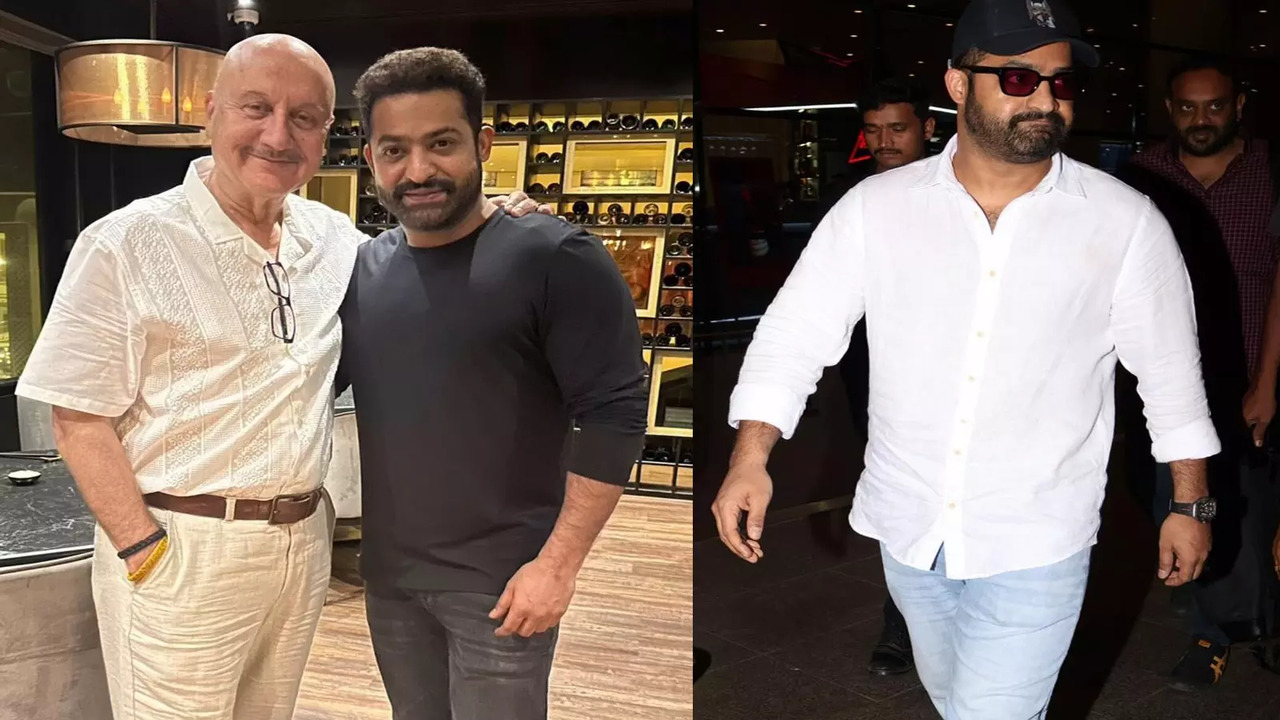 Jr NTR and Anupam Kher