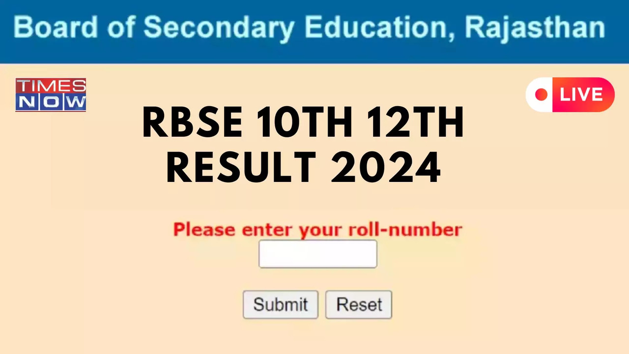 Rajasthan Board, RBSE Results 2024 Highlights: BSER Ajmer to Announce ...