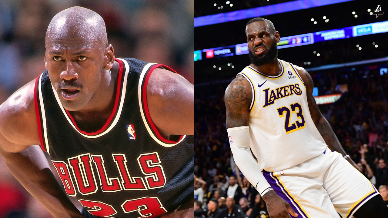 Michael Jordan and Lebron James